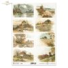 wiejskie widoczki, wieś, wioska, pole, pola, staw, pejzaż, młyn, wiatrak, chałupa, chata, dom, countryside views, village, field, pond, landscape, mill, windmill, cottage, house, Landschaftsansichten, Dorf, Feld, Teich, Landschaft
